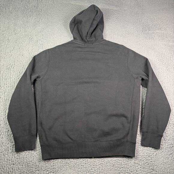 Polo Ralph Lauren Hoodie Mens L Black Full Zip Waffle Thermal Lined Double Knit - Picture 5 of 7